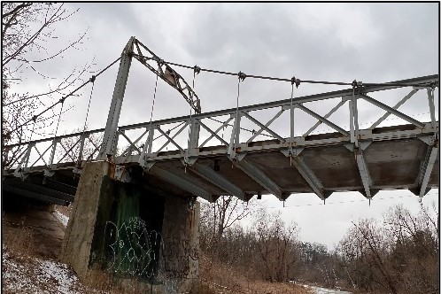 Sewells Road Suspension Bridge Over Rouge River (2021-2022) 4